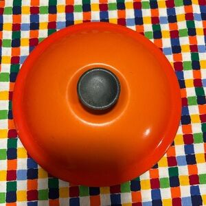 Le Creuset orange Cast Iron Lid 16